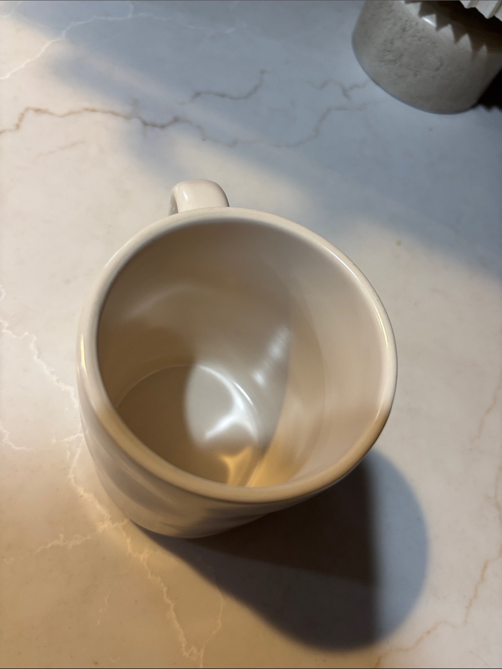 Rae Dunn "Blessed" White Ceramic Coffee Mug - Everyday Inspirational Drinkware - Picture 3 of 4